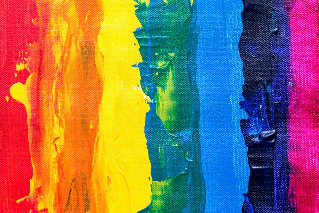 blue and yellow abstract painting